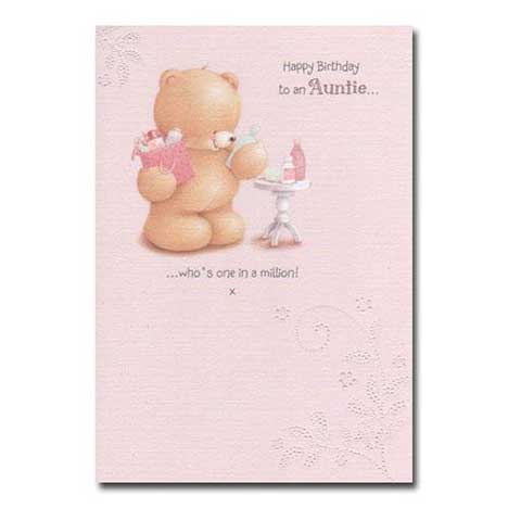 Auntie Birthday Forever Friends Card